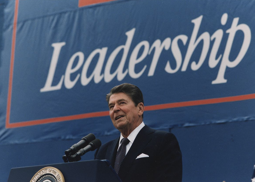 1984: Reagan wins reelection